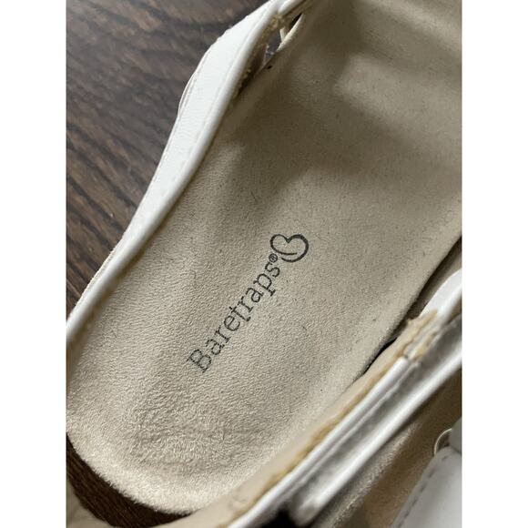 Baretraps Jenifer White Leather Sandals Women's Size 9M GUC - Picture 10 of 10